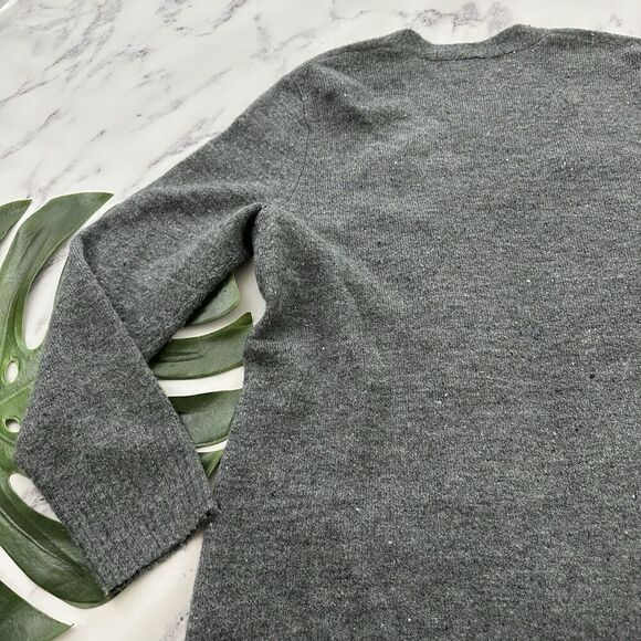 Old Navy Womens Open Front Cardigan Sweater Size L Gray Tunic Length - Picture 11 of 12